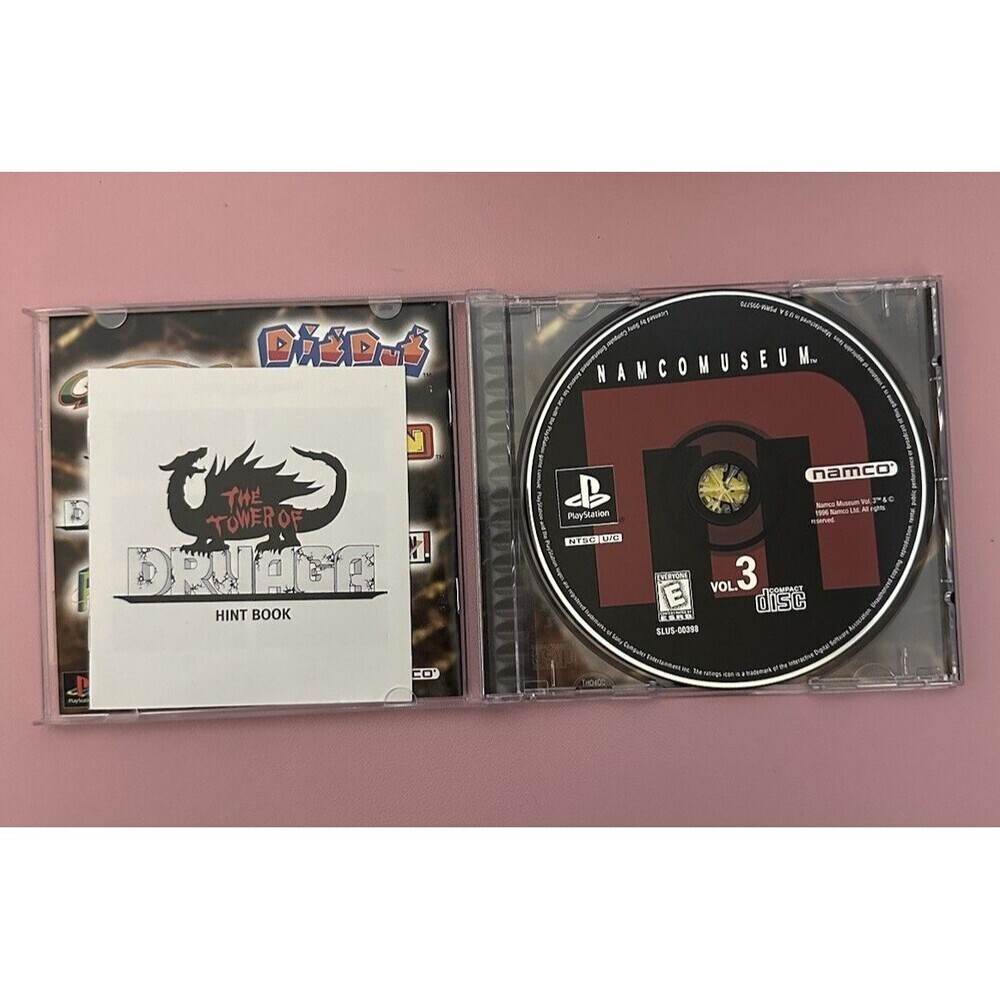 Namco Museum Vol. 3 (PlayStation 1, PS1) *Complete CIB w/ Reg Card & Hint Book* - Picture 2 of 4